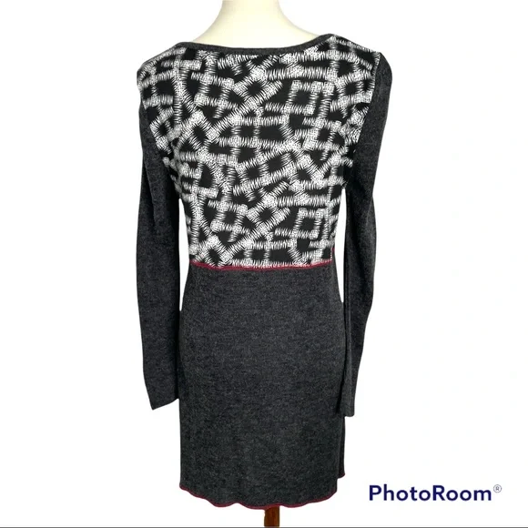 High Secret Dress Long Sleeve Multi-pattern Sz L - Picture 9 of 11
